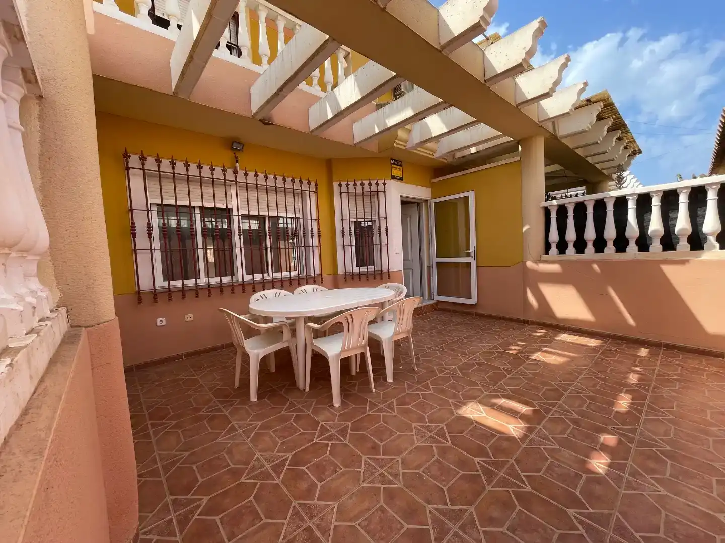 Terrassa de Casa adosada en venda en Mazarrón amb Moblat i Balcó