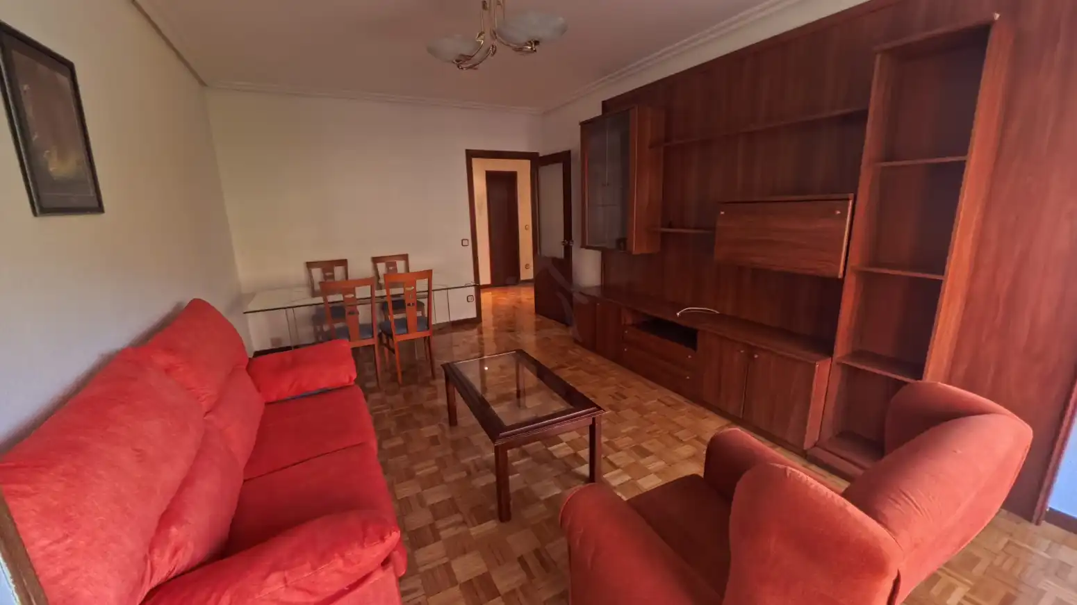 Sala de estar de Piso en venta en  Logroño con Calefacción, Parquet y Amueblado