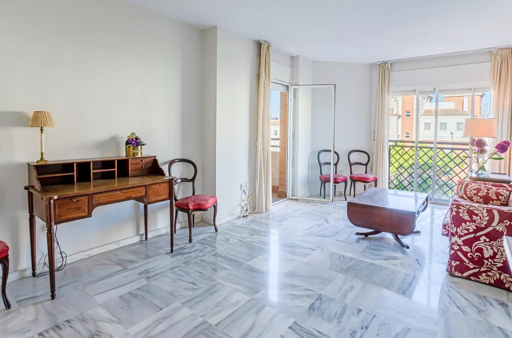 Sala de estar de Piso en venta en Málaga con Aire acondicionado, Jardín privado y Terraza
