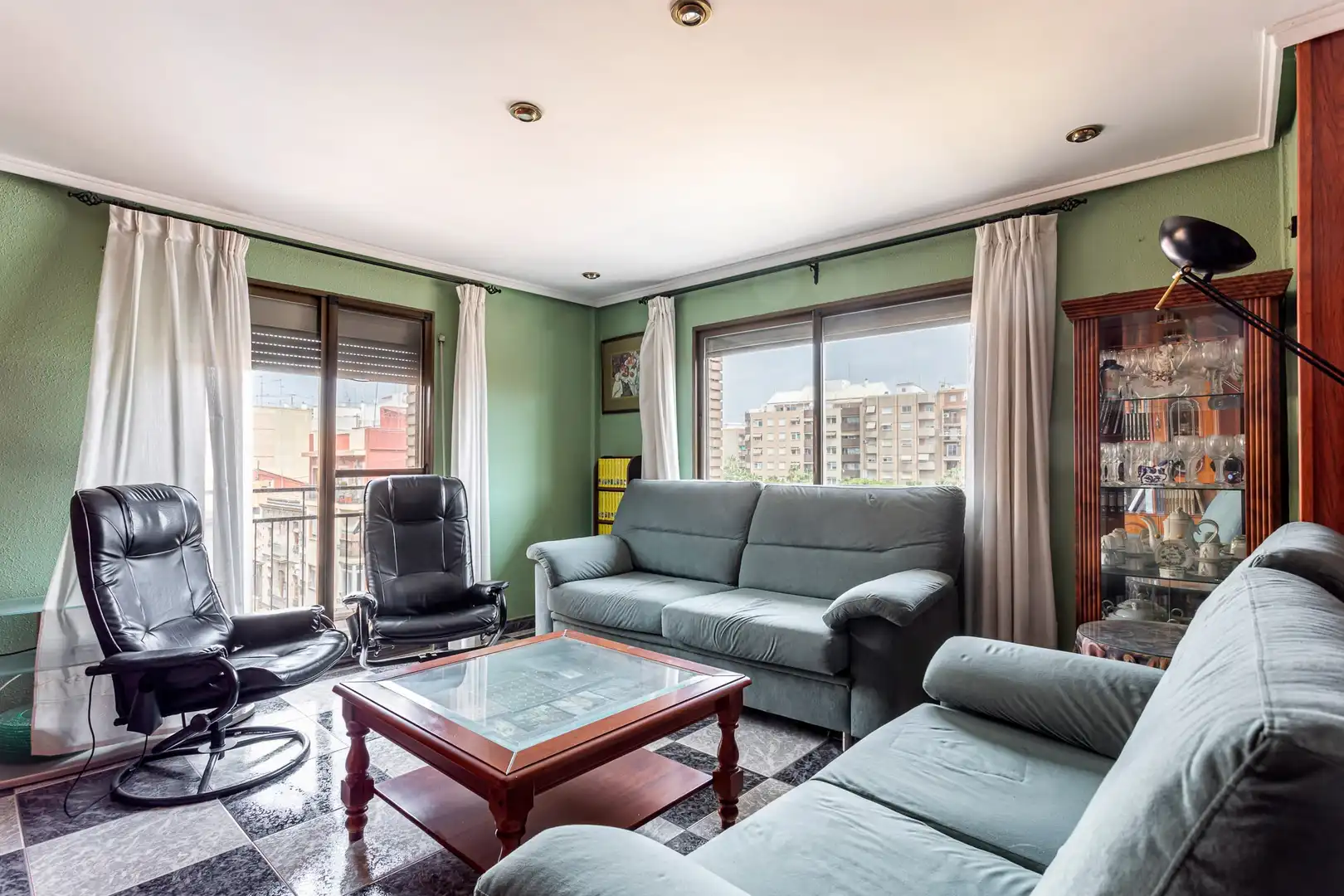 Sala de estar de Piso en venta en Valencia con Aire acondicionado, Calefacción y Balcón