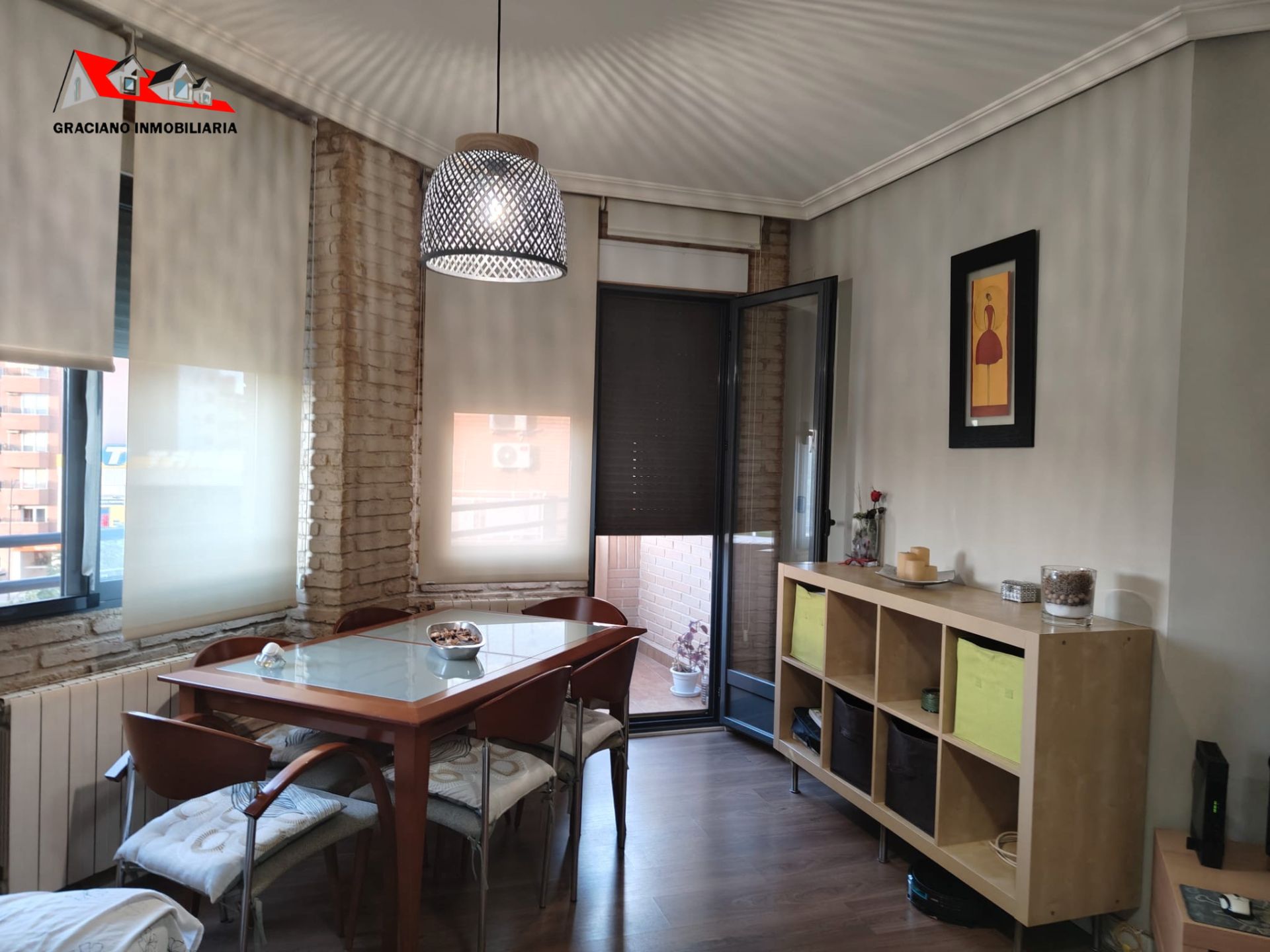 Dining room of Flat for sale in  Albacete Capital  with Heating, Furnished and Balcony