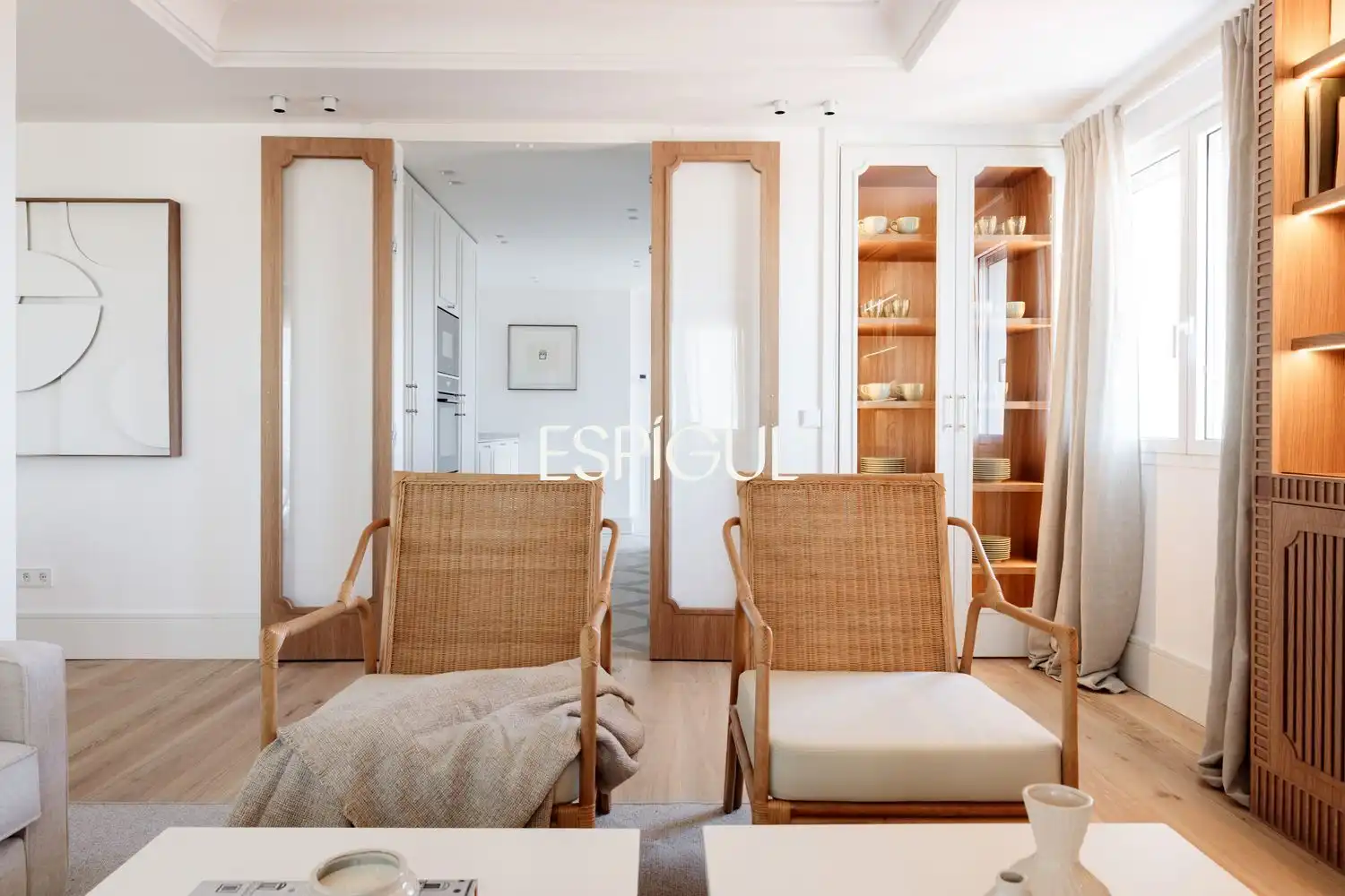Wohnzimmer von Wohnung zum Verkauf in Madrid mit Klimaanlage, Heizung und Terrasse
