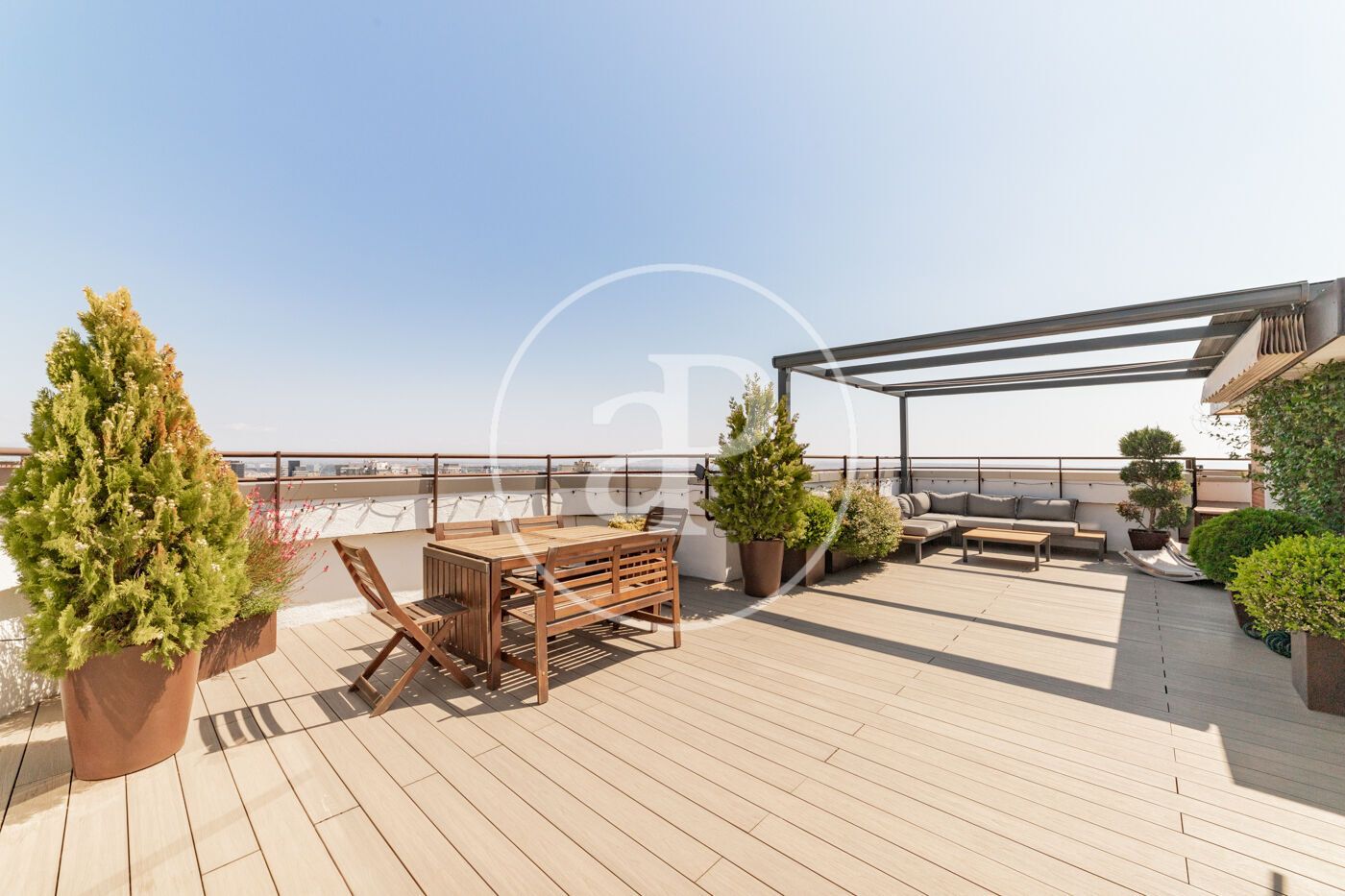 Terrace of Attic for sale in  Madrid Capital  with Air Conditioner, Heating and Private garden