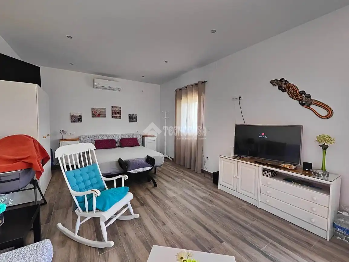 Sala d'estar de Finca rústica en venda en Los Palacios y Villafranca amb Aire condicionat i Terrassa