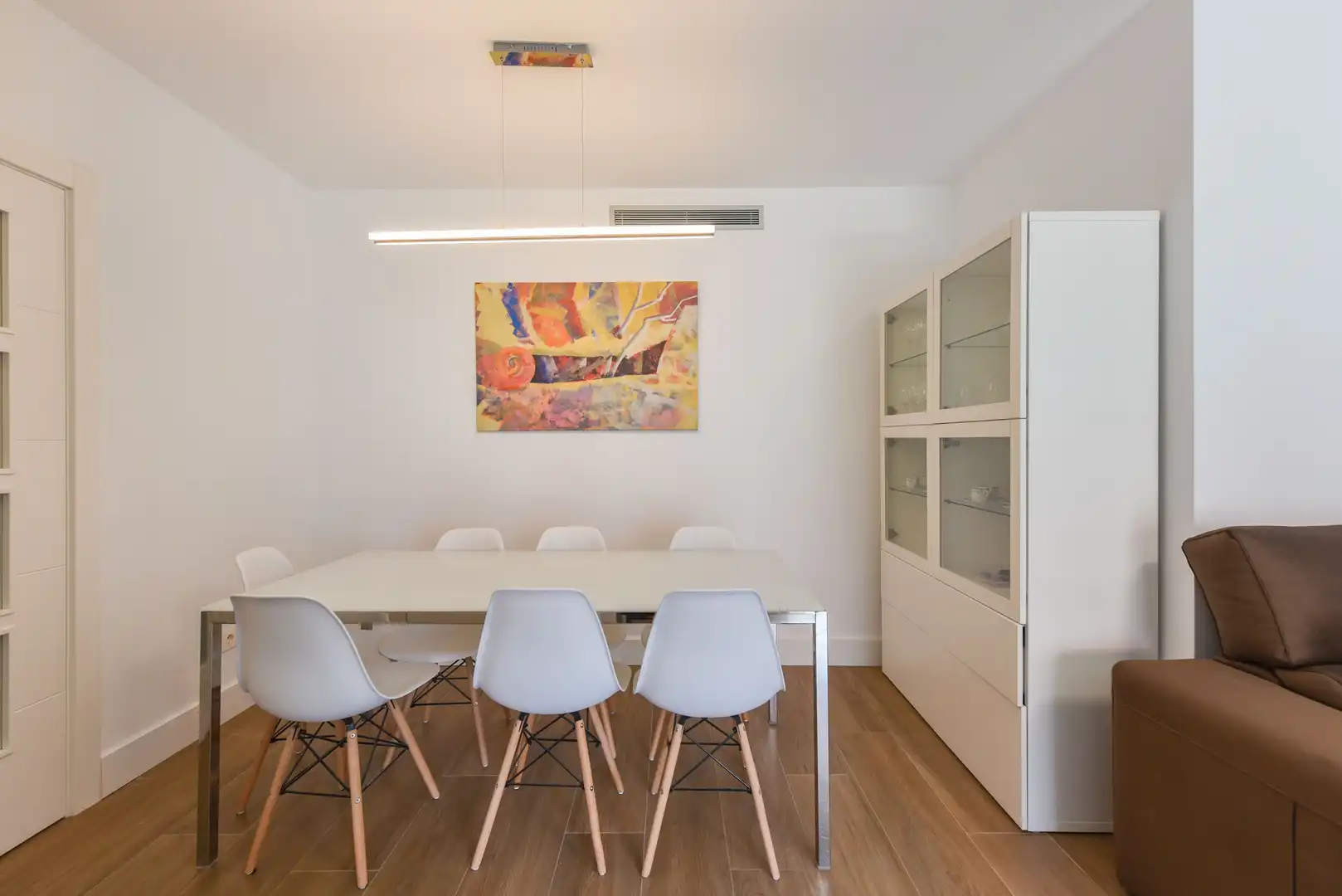 Esszimmer von Wohnung zur Miete in Fuengirola mit Klimaanlage, Heizung und Privatgarten