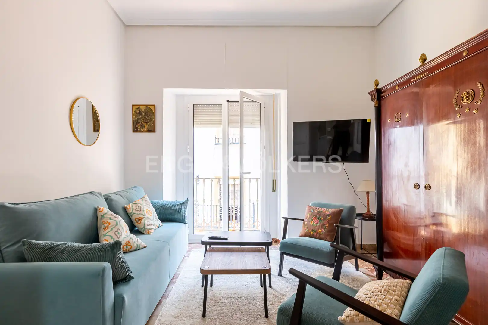 Sala de estar de Piso de alquiler en Sevilla con Aire acondicionado y Calefacción