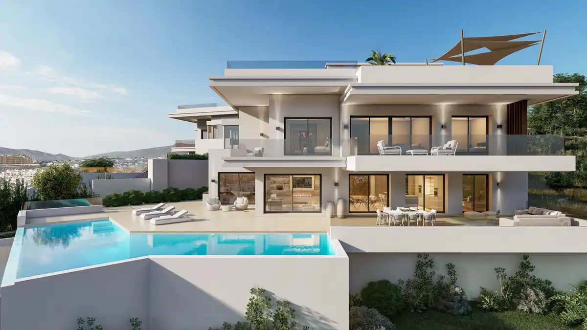 Exterior view of Houses for sale in Marbella  with Air Conditioner, Private garden and Terrace