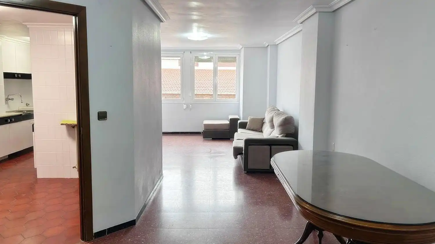 Wohnzimmer von Wohnung zur Miete in Alcoy / Alcoi mit Klimaanlage, Terrasse und Abstellraum