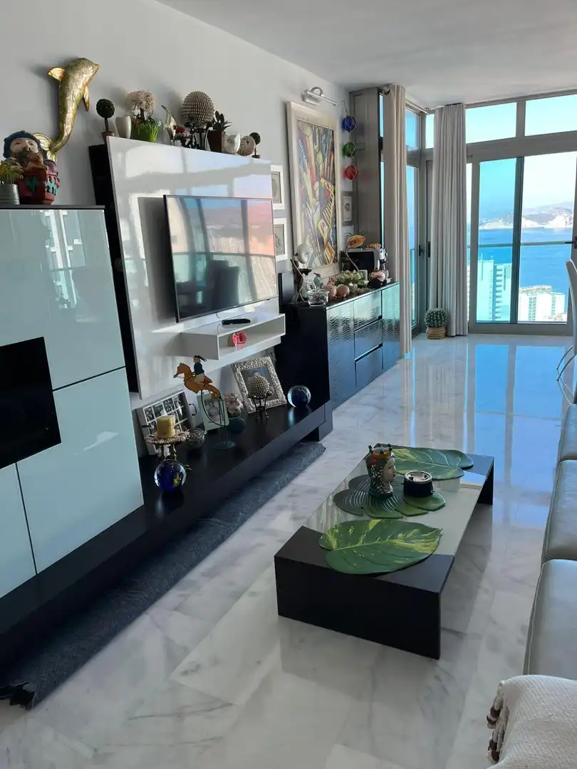 Sala de estar de Apartamento en venta en Benidorm con Jardín privado, Terraza y Trastero