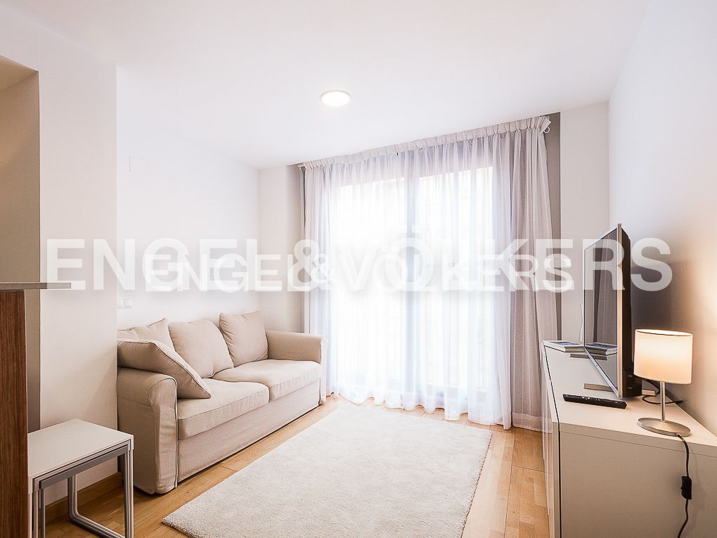 Sala d'estar de Apartament de lloguer en  Valencia Capital amb Aire condicionat, Calefacció i Parquet