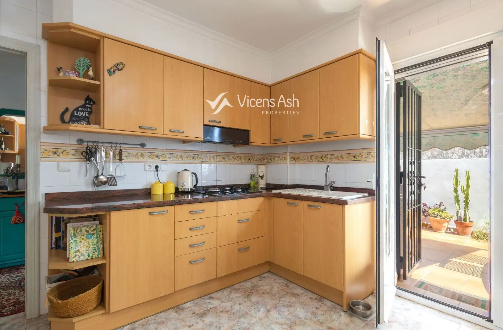 Cocina de Apartamento en venta en Jávea / Xàbia con Jardín privado y Terraza