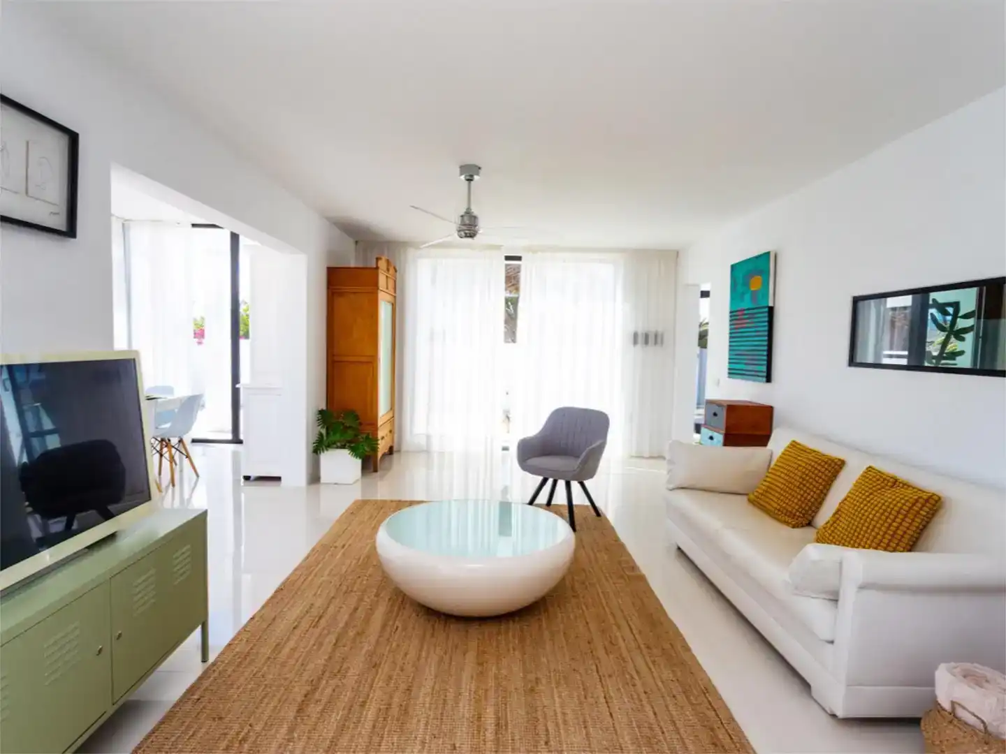 Sala de estar de Casa o chalet en venta en Teguise con Jardín privado y Piscina