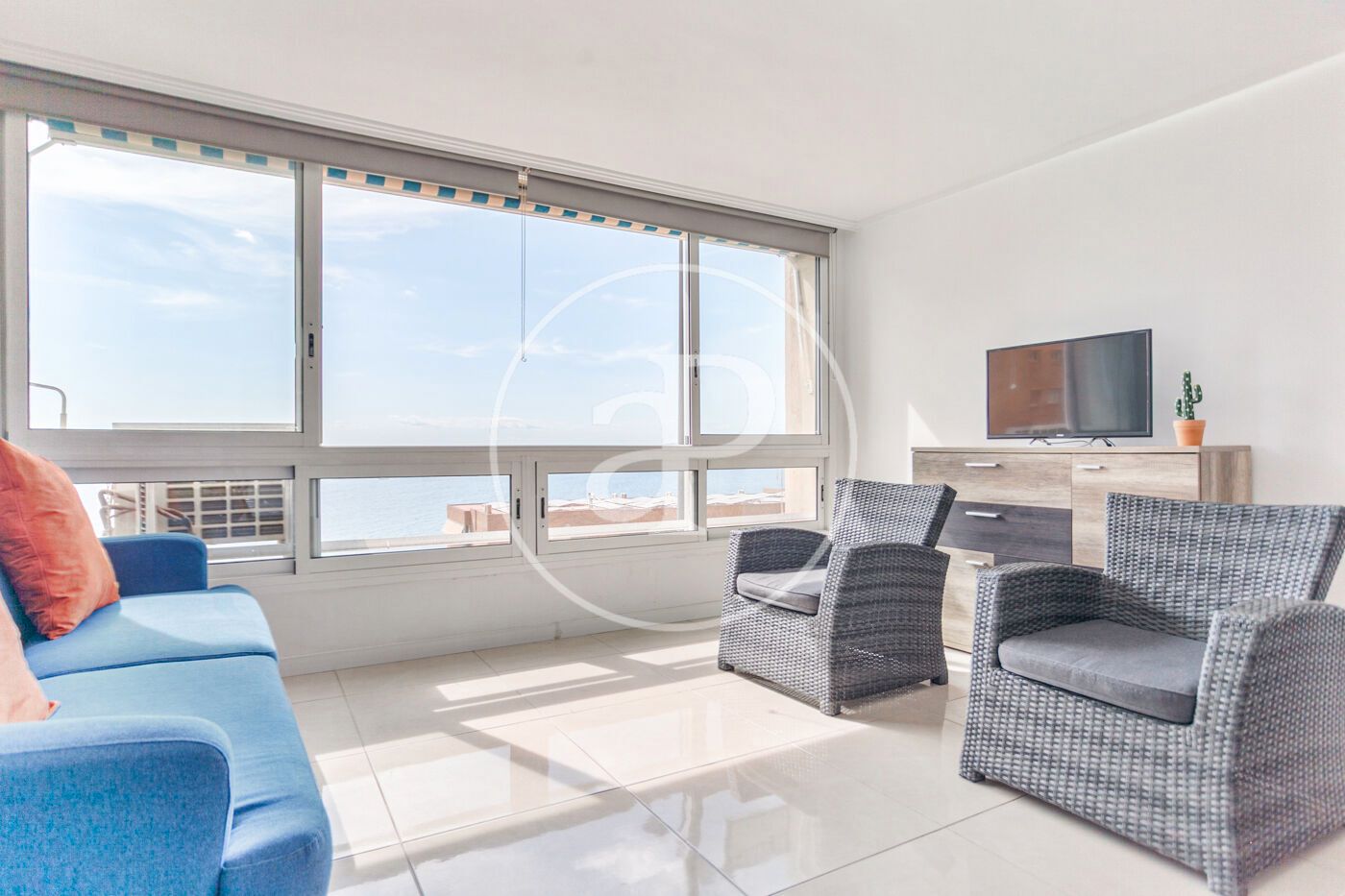 Living room of Flat for sale in Alicante / Alacant  with Air Conditioner, Heating and Furnished