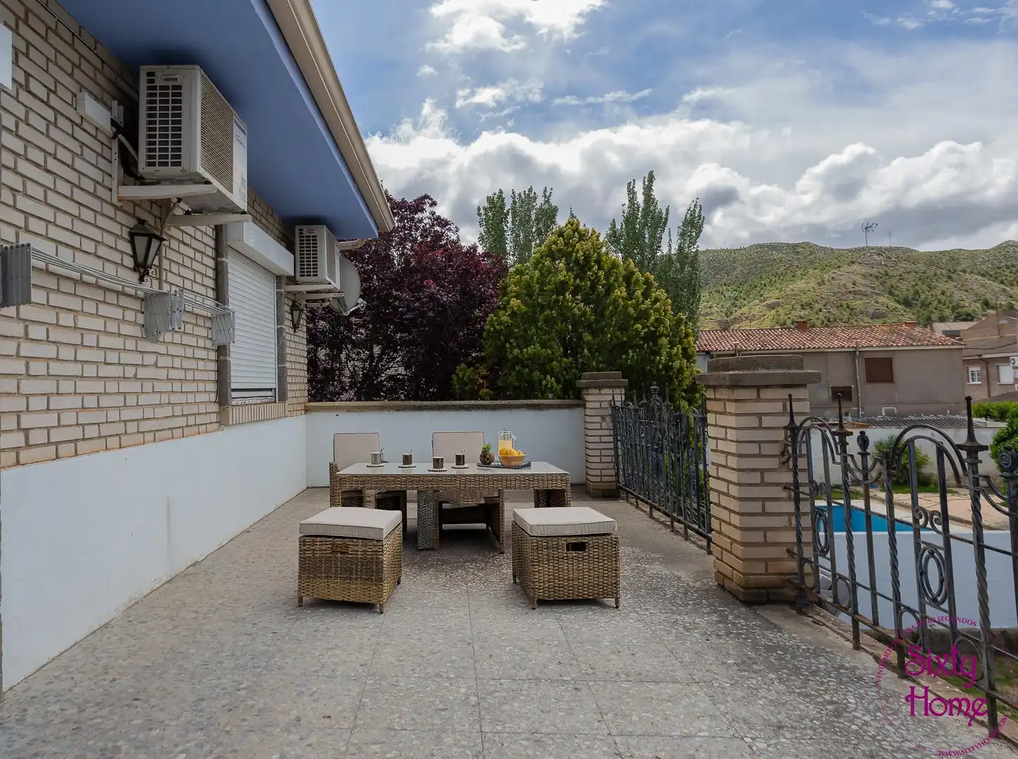 Terraza de Casa o chalet en venta en Cadrete con Aire acondicionado, Calefacción y Jardín privado