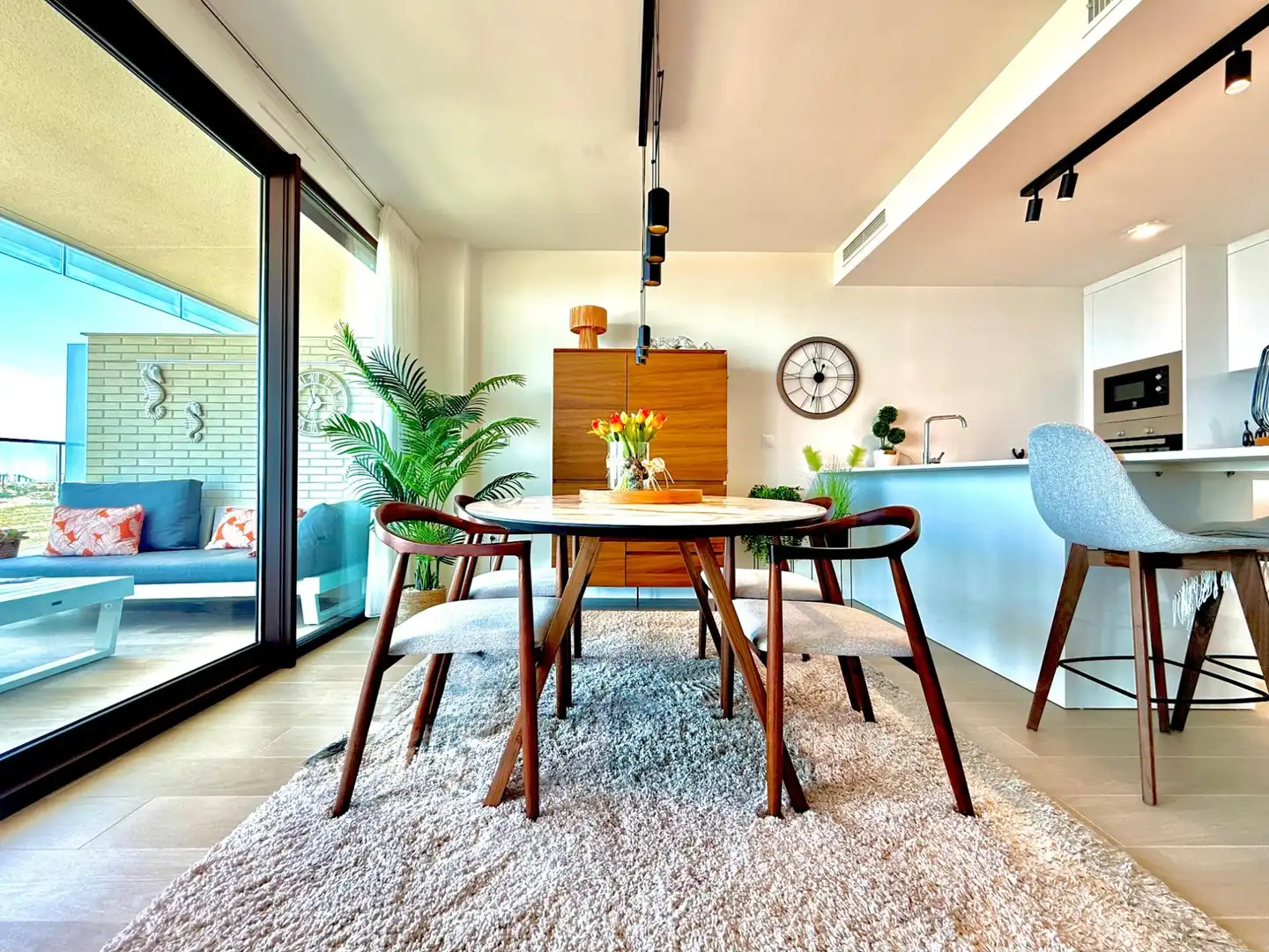 Dining room of Flat for sale in Cartagena  with Air Conditioner, Heating and Private garden