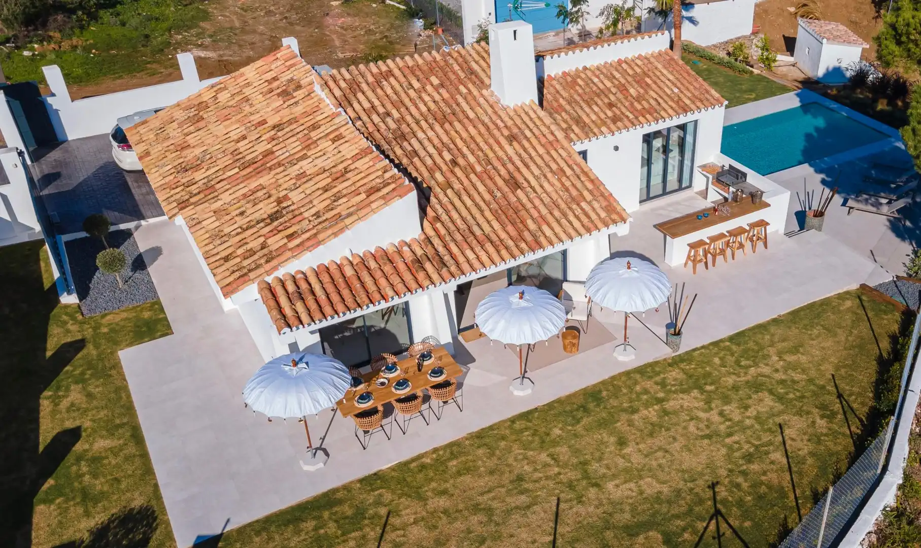 Terrassa de Casa o xalet en venda en Estepona amb Aire condicionat, Calefacció i Jardí privat