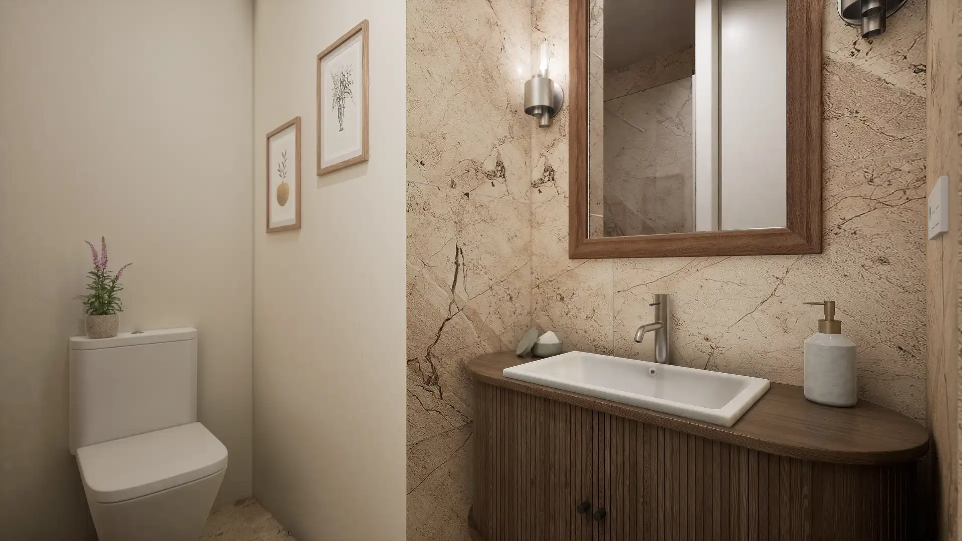 Badezimmer von Wohnungen zur Miete in Barcelona mit Klimaanlage, Heizung und Parkett