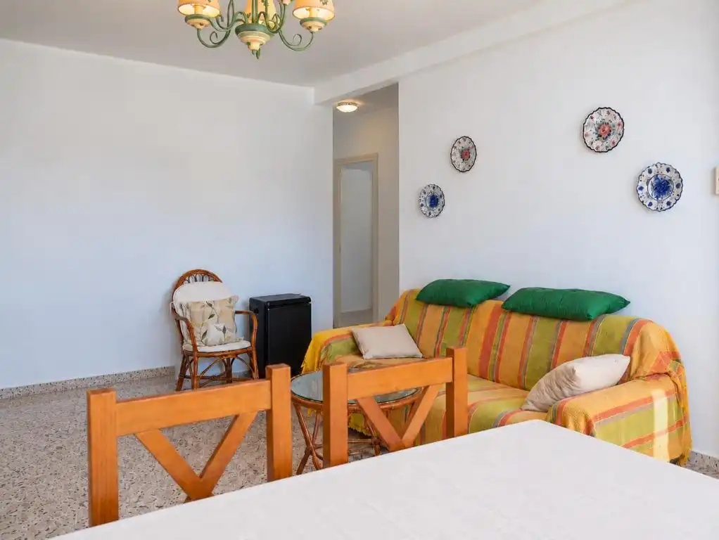 Sala de estar de Apartamento en venta en La Antilla con Aire acondicionado, Terraza y Amueblado
