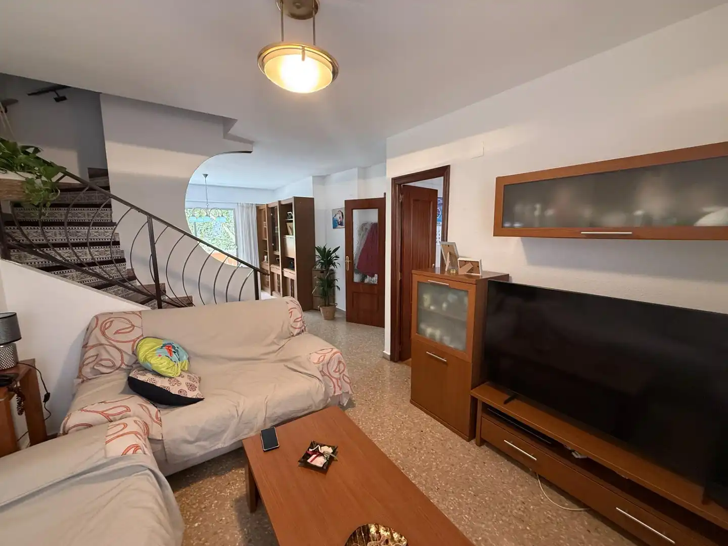 Wohnzimmer von Wohnung zum Verkauf in Valencia mit Klimaanlage und Balkon