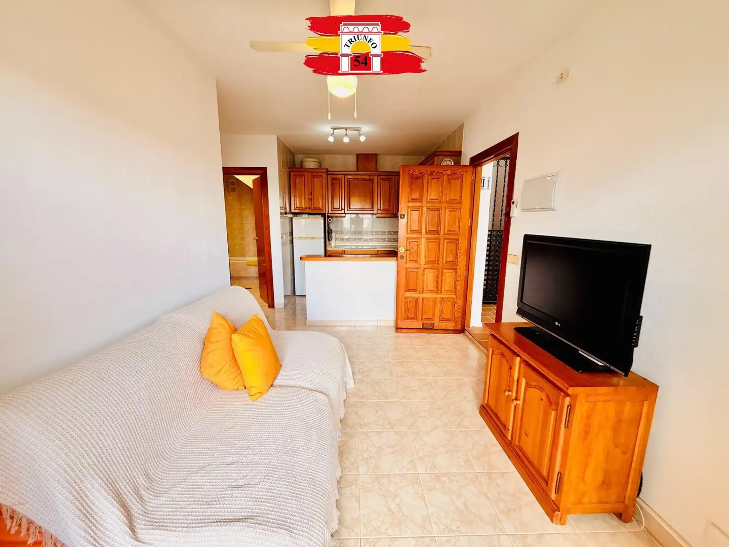 Sala de estar de Piso en venta en Pilar de la Horadada con Aire acondicionado, Amueblado y Balcón