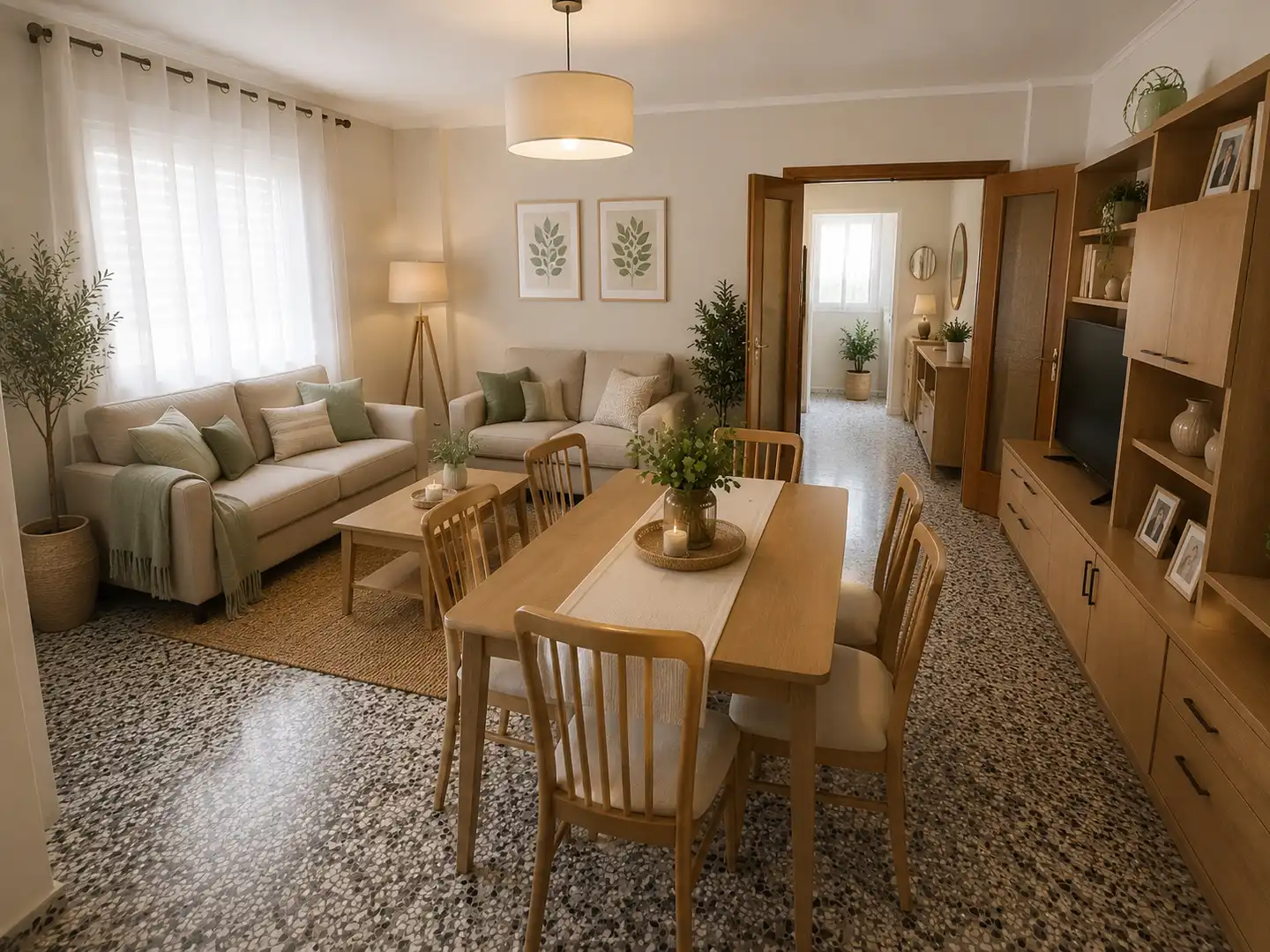 Sala de estar de Planta baja en venta en Rafelguaraf con Amueblado, Horno y Lavadora