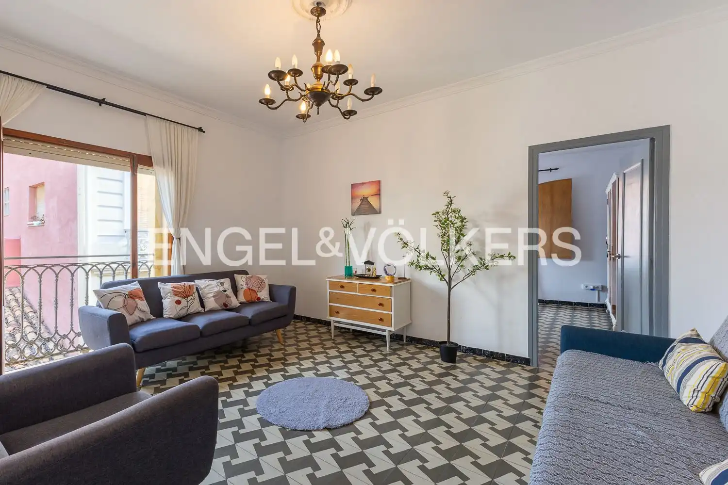 Sala de estar de Piso en venta en Dénia con Aire acondicionado, Calefacción y Balcón
