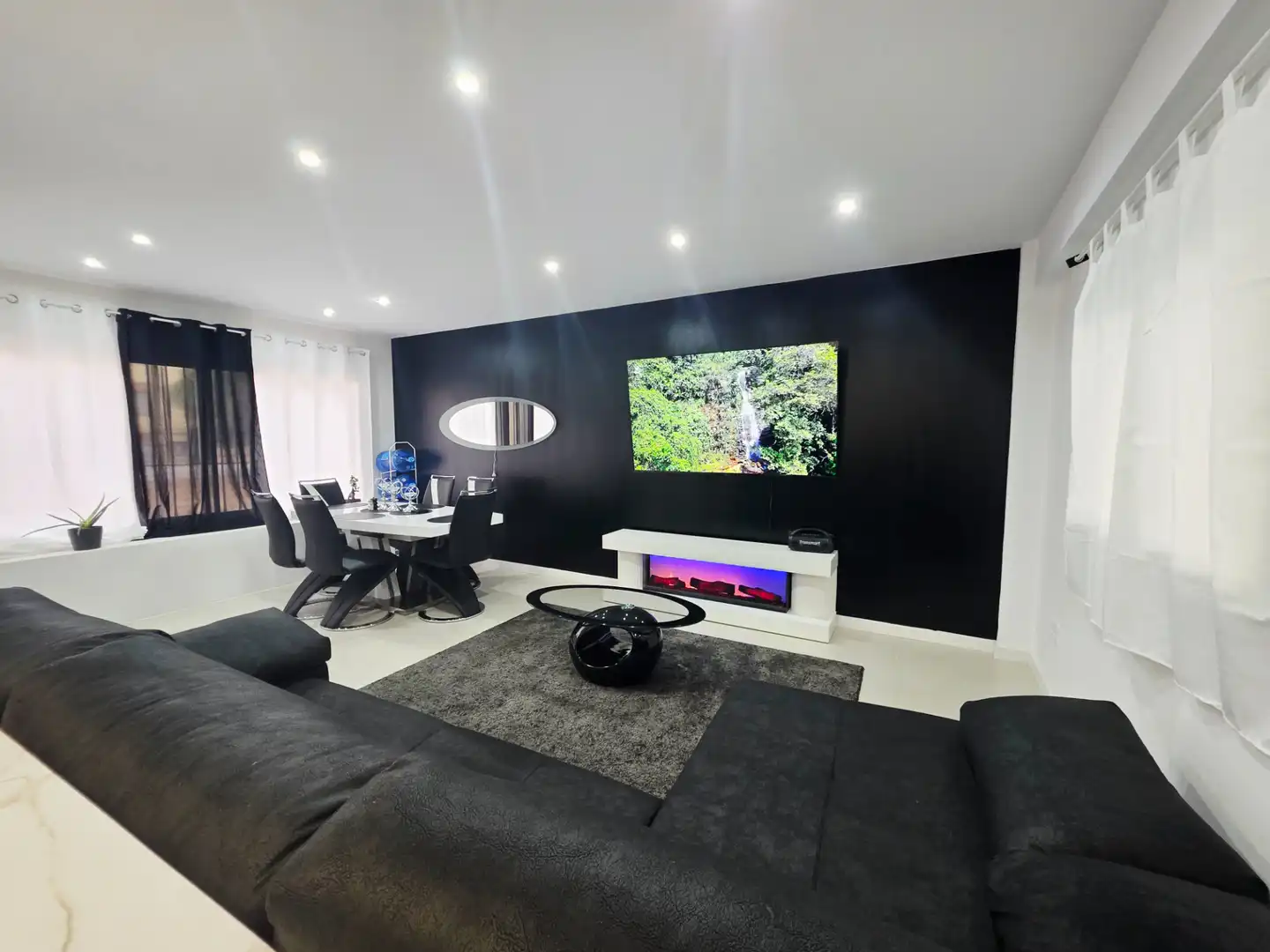 Living room of Ground floor for sale in Sabadell  with Furnished, Oven and Washing machine