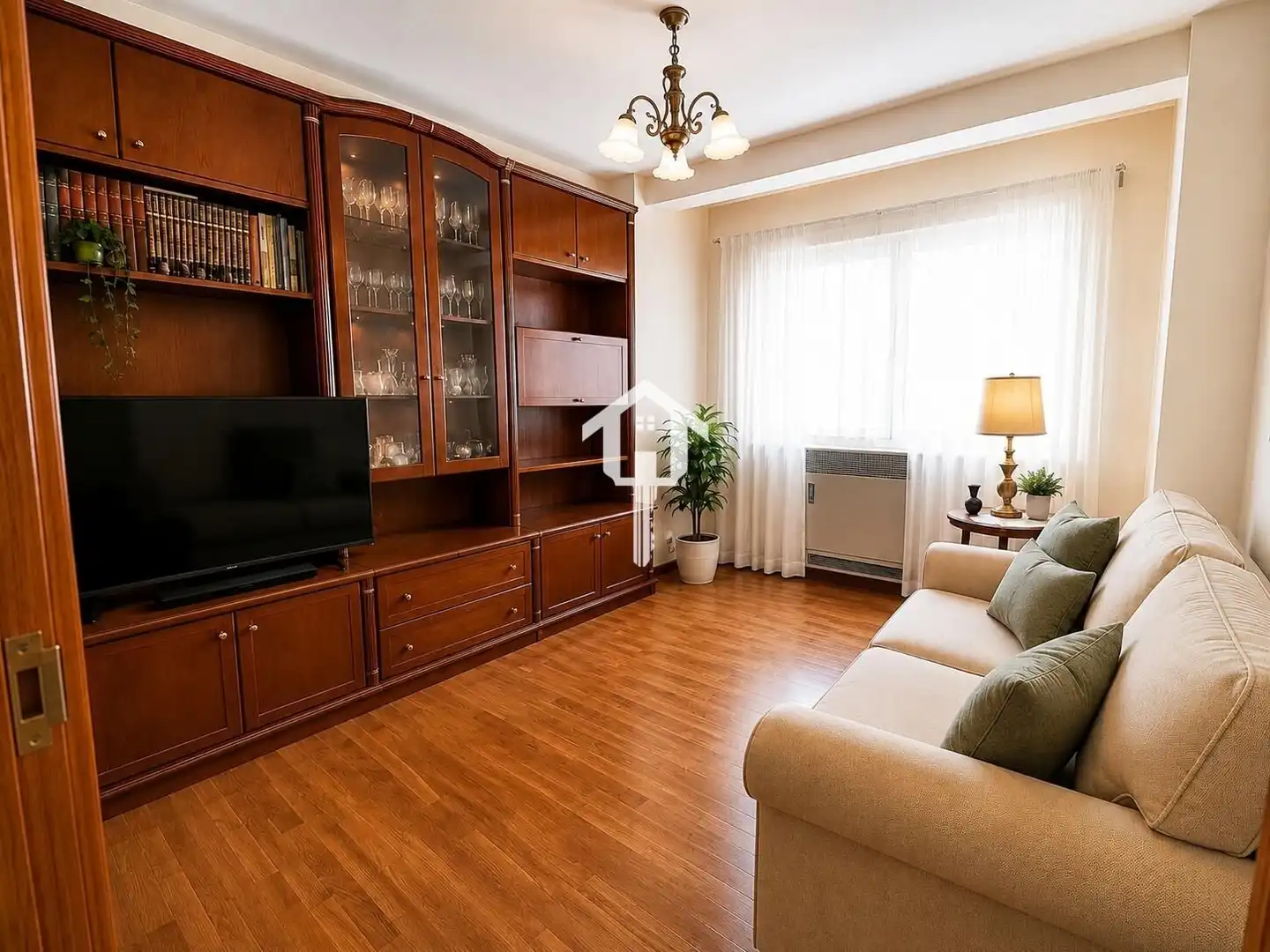 Sala de estar de Piso en venta en Alicante / Alacant con Aire acondicionado, Calefacción y Amueblado