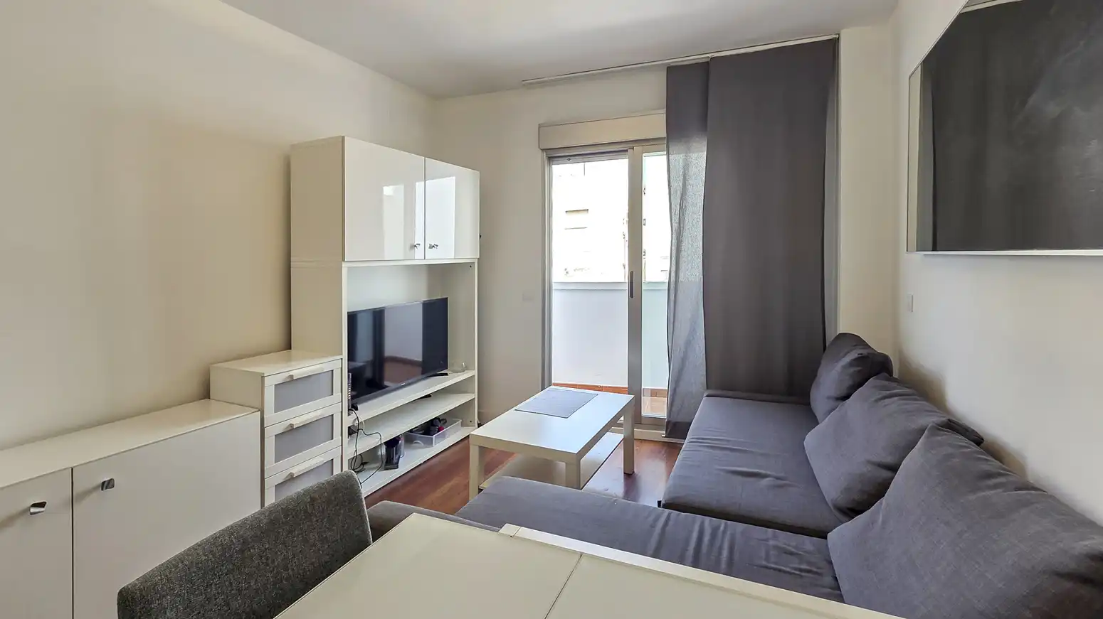 Sala de estar de Piso de alquiler en Valencia con Parquet, Amueblado y Balcón