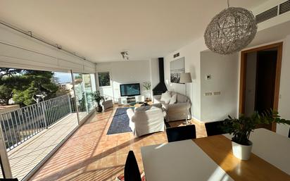 Living room of Apartment to rent in  Barcelona Capital  with Air Conditioner and Terrace