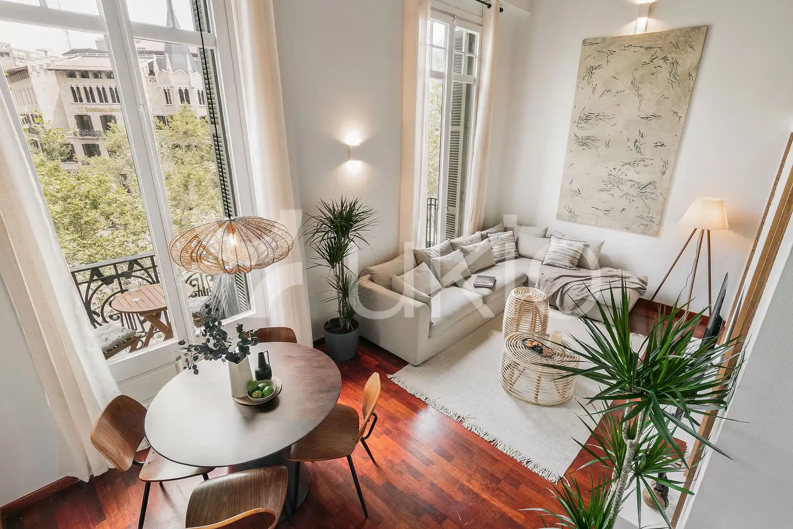 Apartamento con terraza en alquiler en Passeig de Gràcia