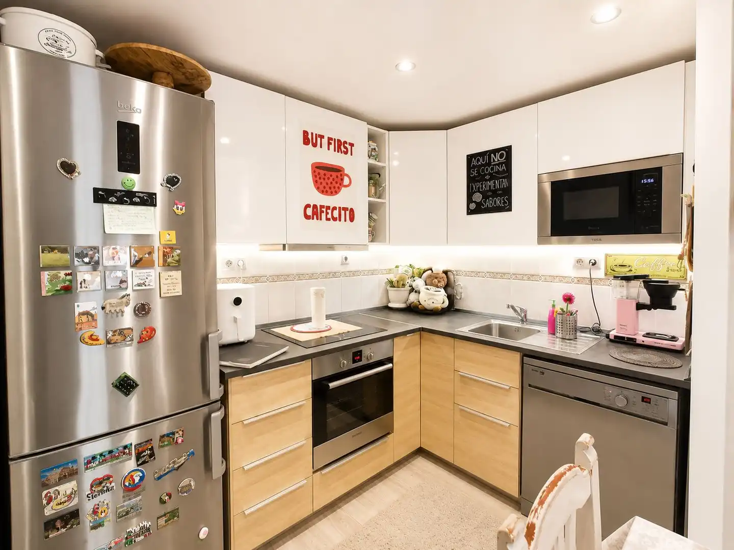Kitchen of Flat for sale in Fuengirola  with Air Conditioner, Parquet flooring and Furnished
