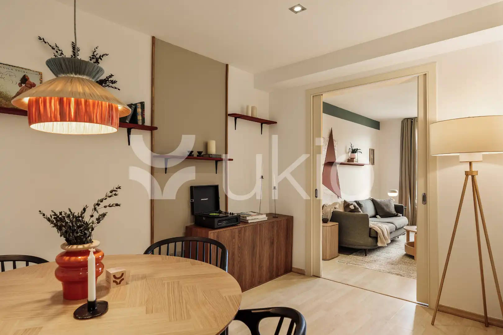 Wohnzimmer von Wohnungen zur Miete in Barcelona mit Klimaanlage, Heizung und Möbliert