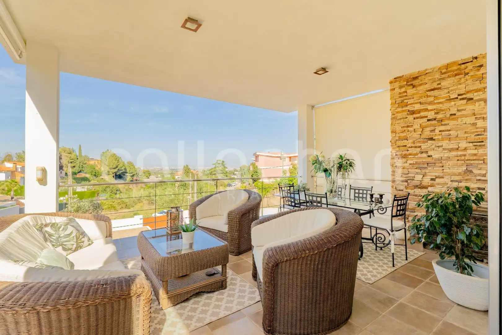 Terraza de Casa o chalet en venta en Chiva con Aire acondicionado, Calefacción y Jardín privado