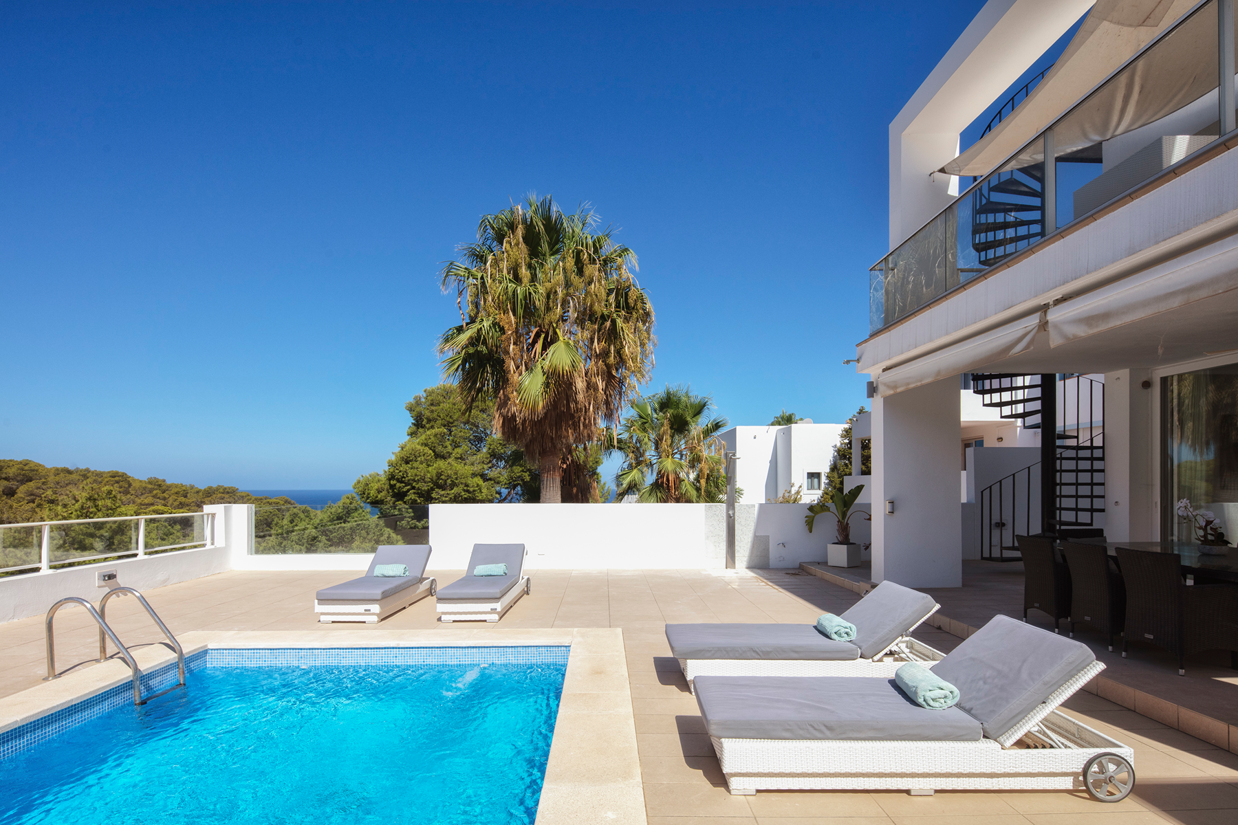 Swimming pool of House or chalet for sale in Sant Josep de sa Talaia  with Air Conditioner, Private garden and Terrace