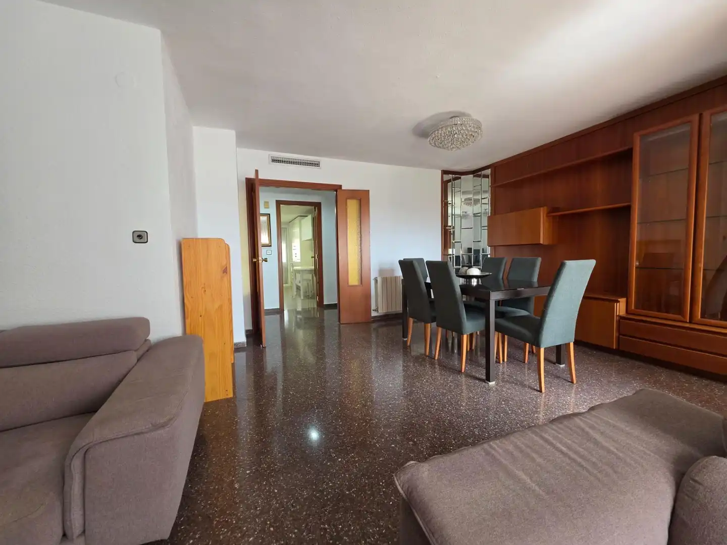 Living room of Flat for rent in Valencia  with Air Conditioner, Heating and Balcony