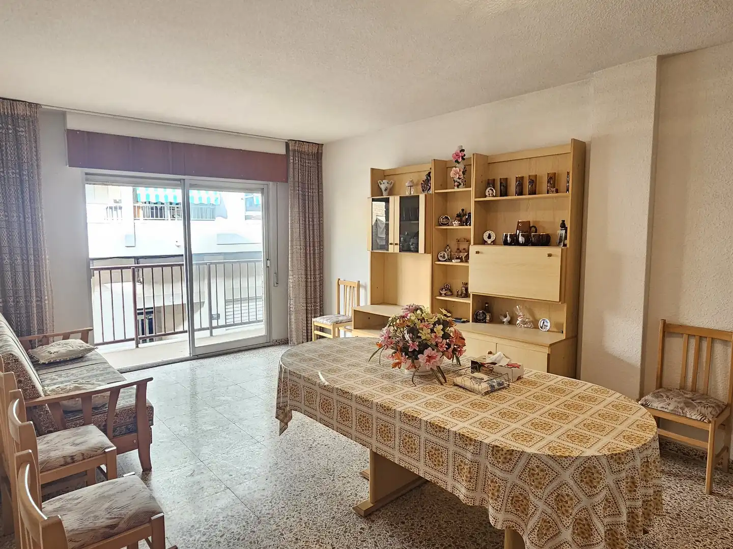 Dining room of Flat for sale in Santa Pola  with Furnished, TV and Balcony