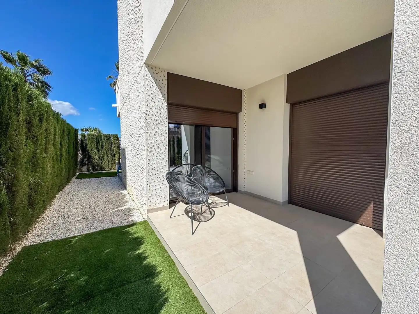 Terrasse von Haus oder Chalet zum Verkauf in Algorfa mit Klimaanlage, Heizung und Privatgarten