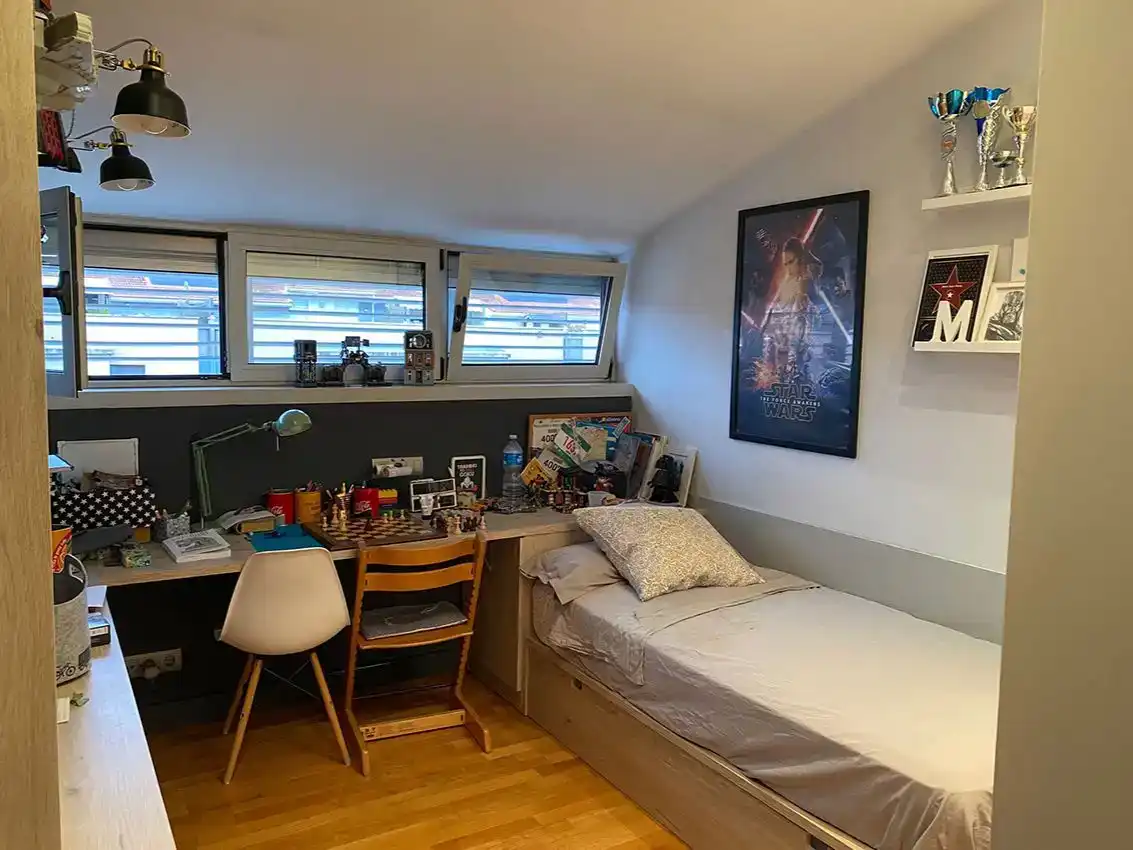 Bedroom of Attic for sale in Sant Joan Despí  with Air Conditioner, Swimming Pool and Balcony