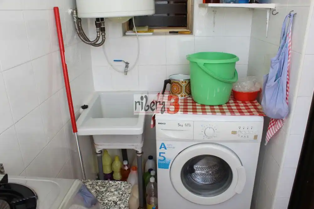 Kitchen of Flat for sale in San Javier  with Air Conditioner, Terrace and Furnished
