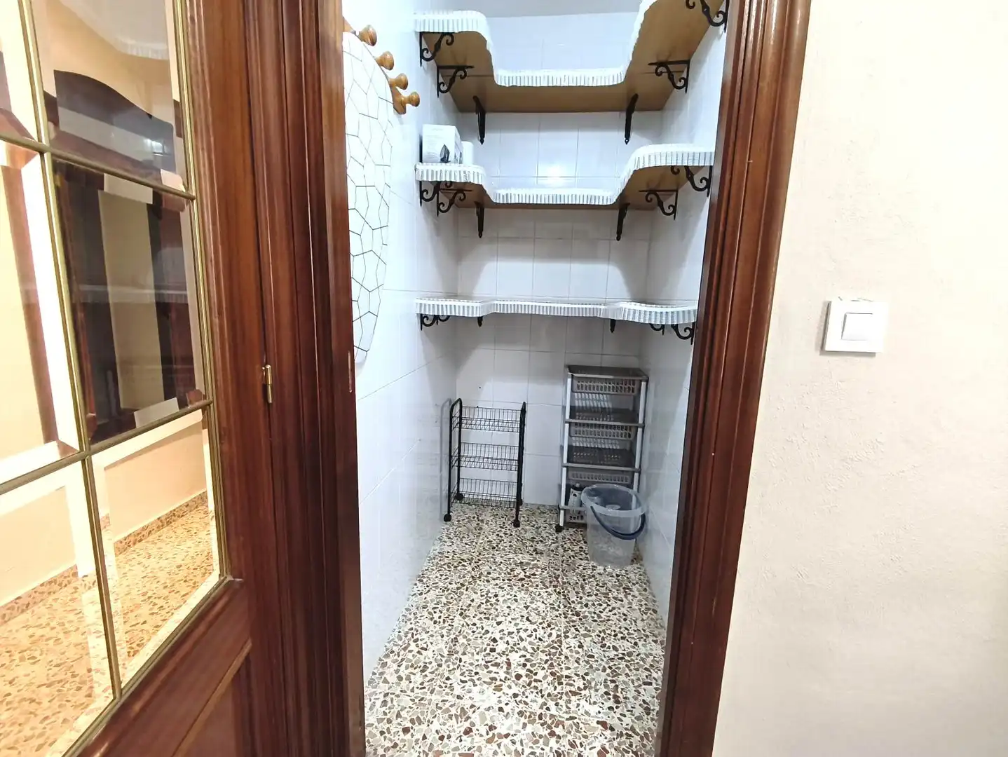 Cuina de Pis de lloguer en Cartagena amb Aire condicionat, Moblat i Forn