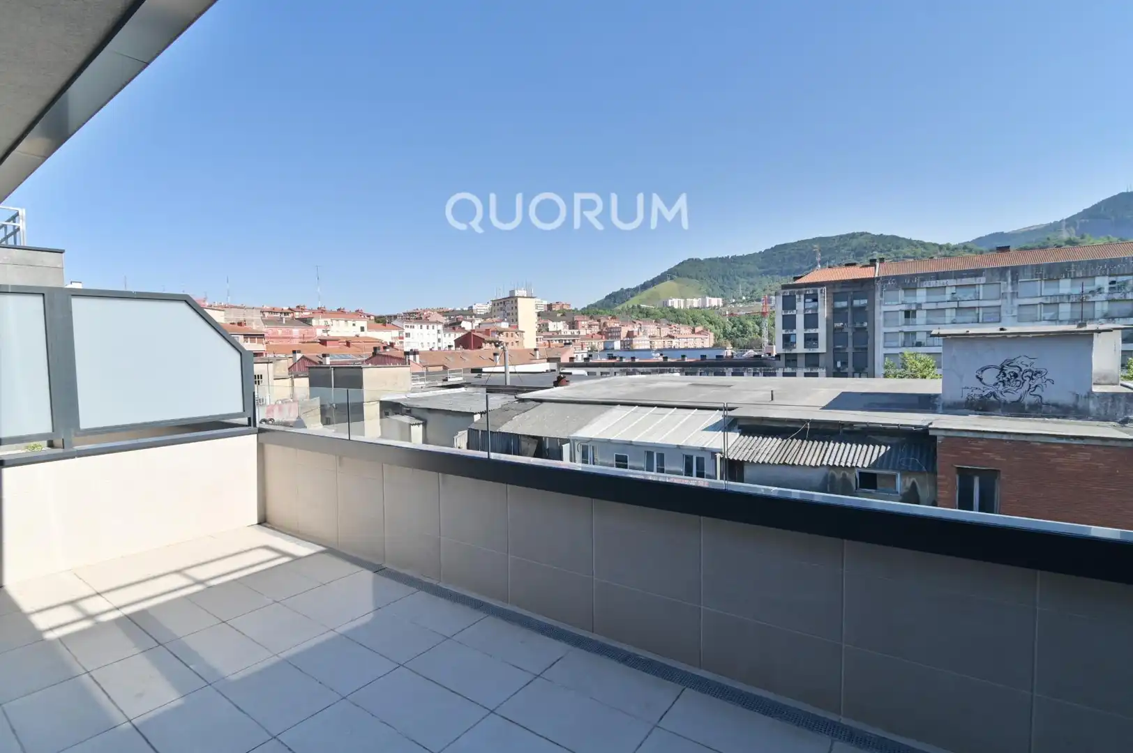 Terrace of Flat for rent in Bilbao   with Heating, Terrace and Storage room