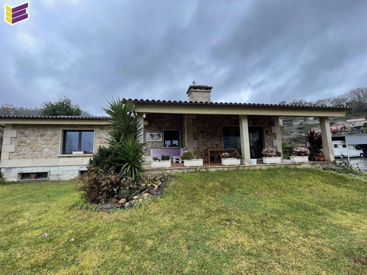 Exterior view of House or chalet for sale in Salceda de Caselas  with Heating, Terrace and Swimming Pool