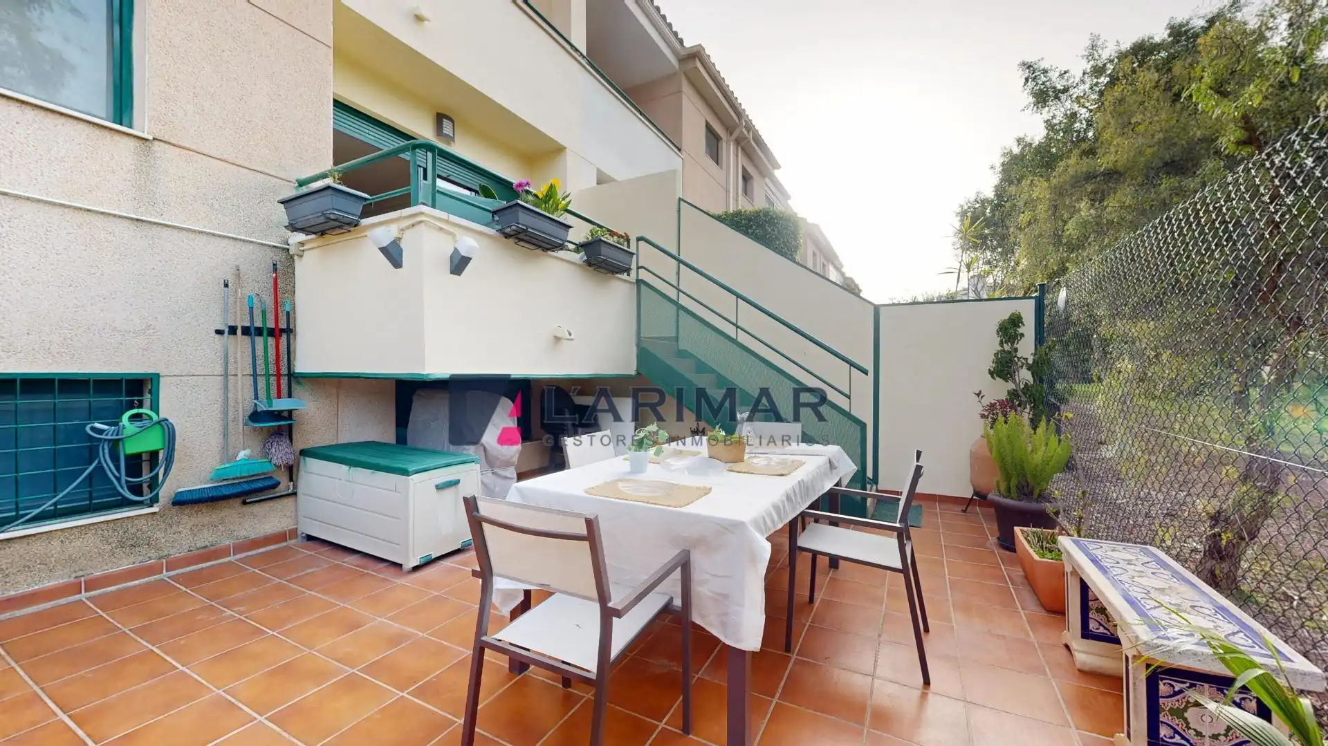 Terraza de Casa adosada en venta en Alicante / Alacant con Aire acondicionado, Jardín privado y Terraza