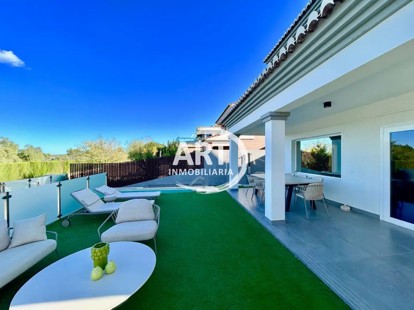 Terrassa de Casa o xalet en venda en Bétera amb Aire condicionat, Calefacció i Jardí privat