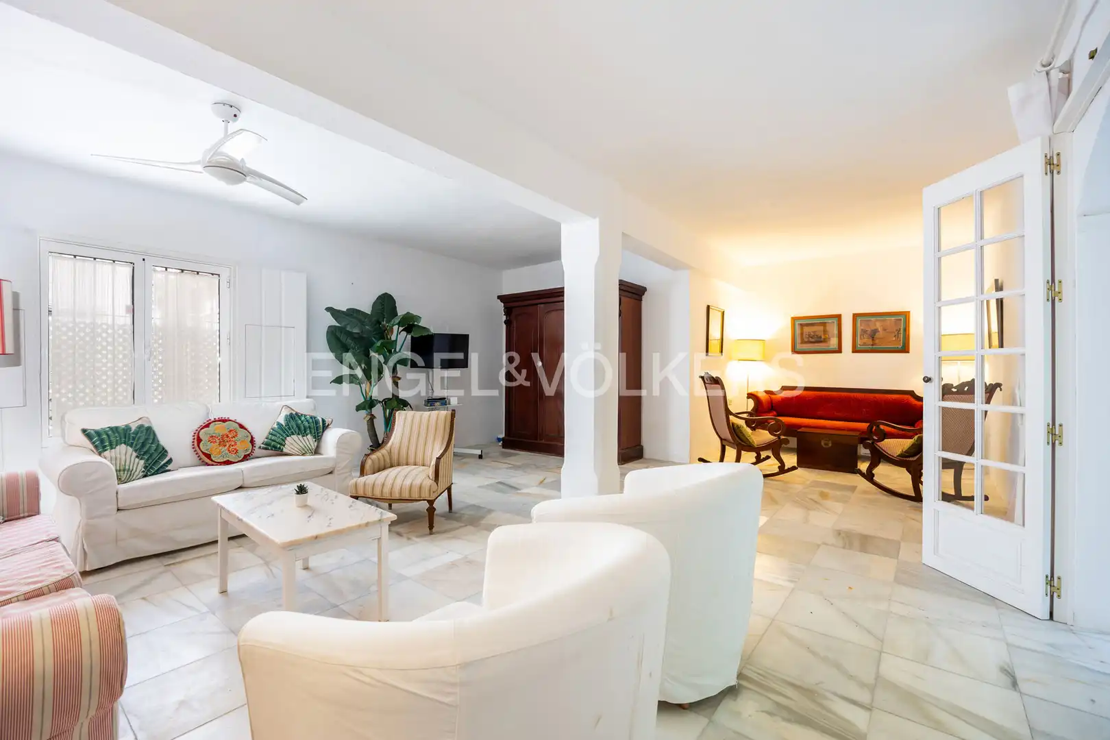 Sala de estar de Casa o chalet en venta en Sanlúcar de Barrameda con Aire acondicionado, Calefacción y Jardín privado