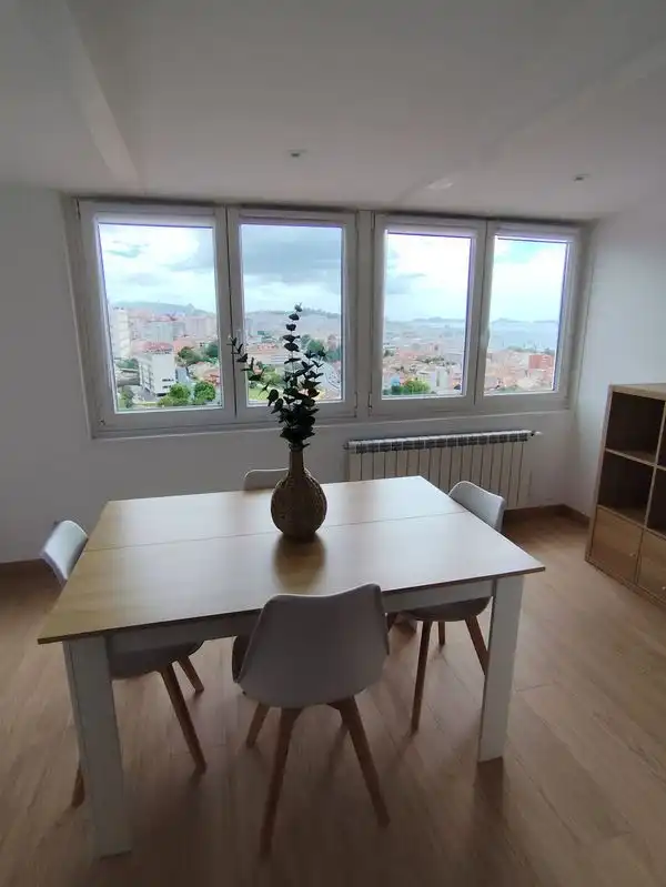 Dining room of Flat for sale in Vigo   with Heating, Storage room and Furnished