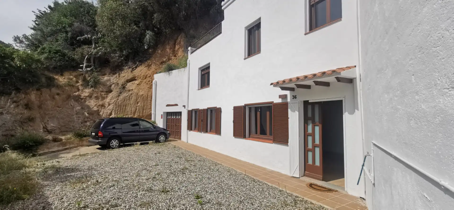 Vista exterior de Casa adosada de lloguer en Cabrera de Mar amb Aire condicionat, Calefacció i Jardí privat