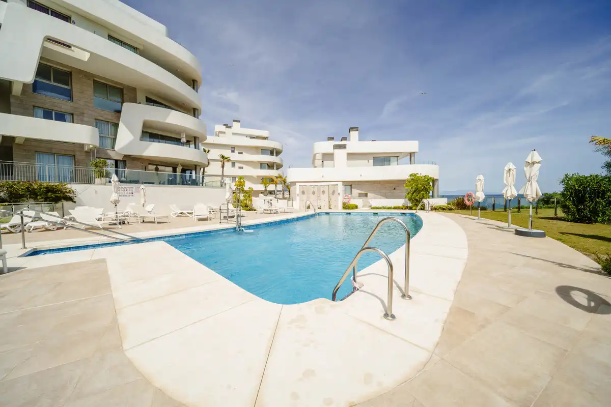 Swimming pool of Apartments for sale in Mijas  with Air Conditioner, Terrace and Furnished