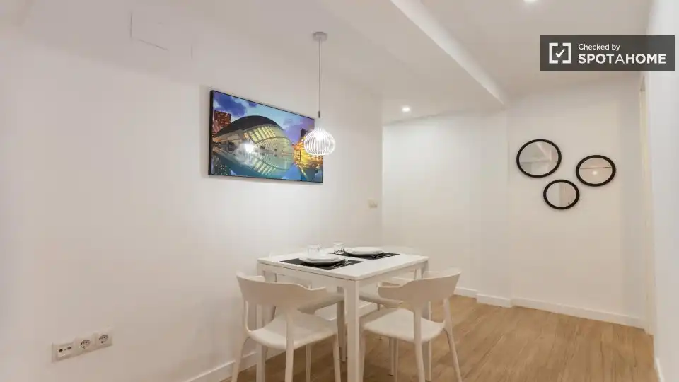 Comedor de Piso de alquiler en Valencia con Aire acondicionado, Calefacción y Amueblado